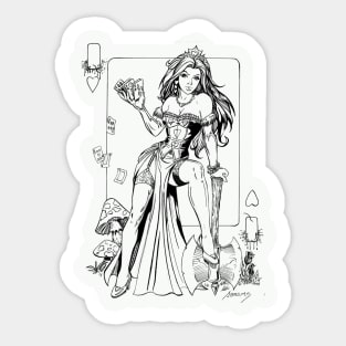 Queen of Hearts Sticker